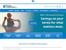 Tablet Screenshot of floridacapitalbank.com